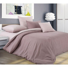 Постельное белье евро на рез. простыня 180х200 перкаль Утренний кофе