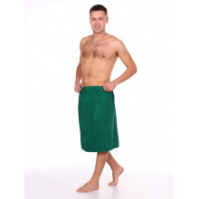 Махровый килт для бани и сауны мужской Изумрудный Махровый килт для бани и сауны мужской Изумрудный