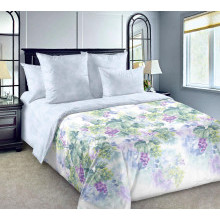 Простыня 90х200 на резинке сатин Виноградная лоза 4 мят компаньон