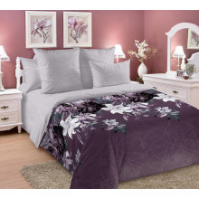 Постельное белье евро сатин (4нав.) Сияние ночи (коробка)