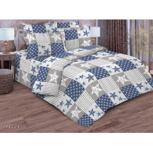 Наволочка 70х70 бязь (1 шт) на клапане Звезды основа