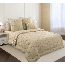 Одеяло 2 спальное (172х205 см) тик Овечья шерсть всесезонное ОИ