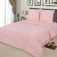 Одеяло евро (200х215 см) Бязь + Овечья шерсть облегченное