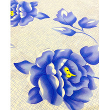 Пододеяльник евро 200х220 поплин Очарование синий