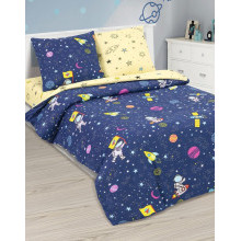 Детское белье 1.5 сп. поплин Космический десант