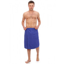 Махровый килт для бани и сауны мужской Синий Махровый килт для бани и сауны мужской Синий