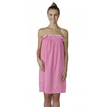 Махровое парэо для бани женское Розовый Махровое парэо для бани женское Розовый