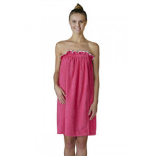 Махровое парэо для бани женское Малиновый Махровое парэо для бани женское Малиновый