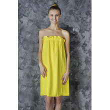 Махровое парэо для бани женское Ярко-желтый Махровое парэо для бани женское Ярко-желтый