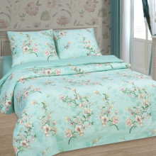 Постельное белье 1,5сп. поплин Миндаль