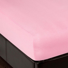 Простыня 160х200 на резинке трикотажная Брусника