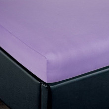 Простыня 90х200 на резинке трикотажная Сирень