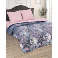 Постельное белье семейное на рез. простыня 180х200 поплин Эвелина