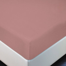 Простыня 90х200 на резинке трикотажная Терракот (АД)