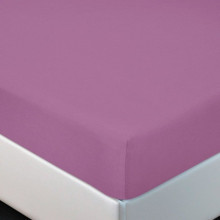 Простыня 120х200 на резинке трикотажная Фиалка